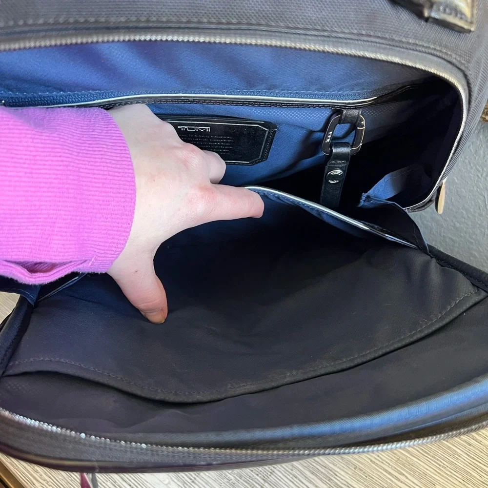 Tumi Arrive Bradley Black Nylon & Leather Travel Backpack 🟣FINAL PRICE🟣 - Picture 13 of 16